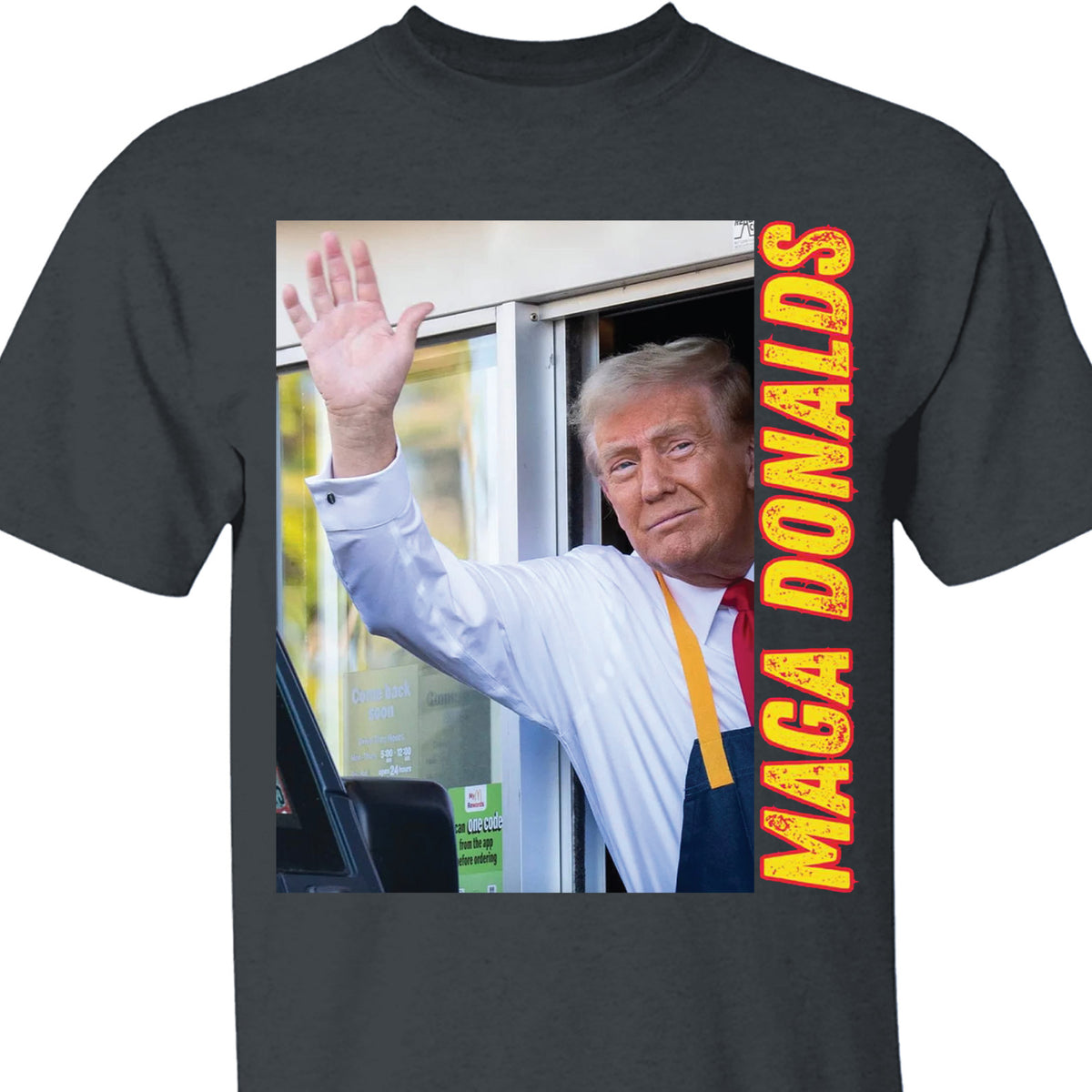 Funny Trump McDonald Shirt | Trump 2024 Shirt | Republican Shirt | Trump Supporters Shirt Dark T1630 - GOP