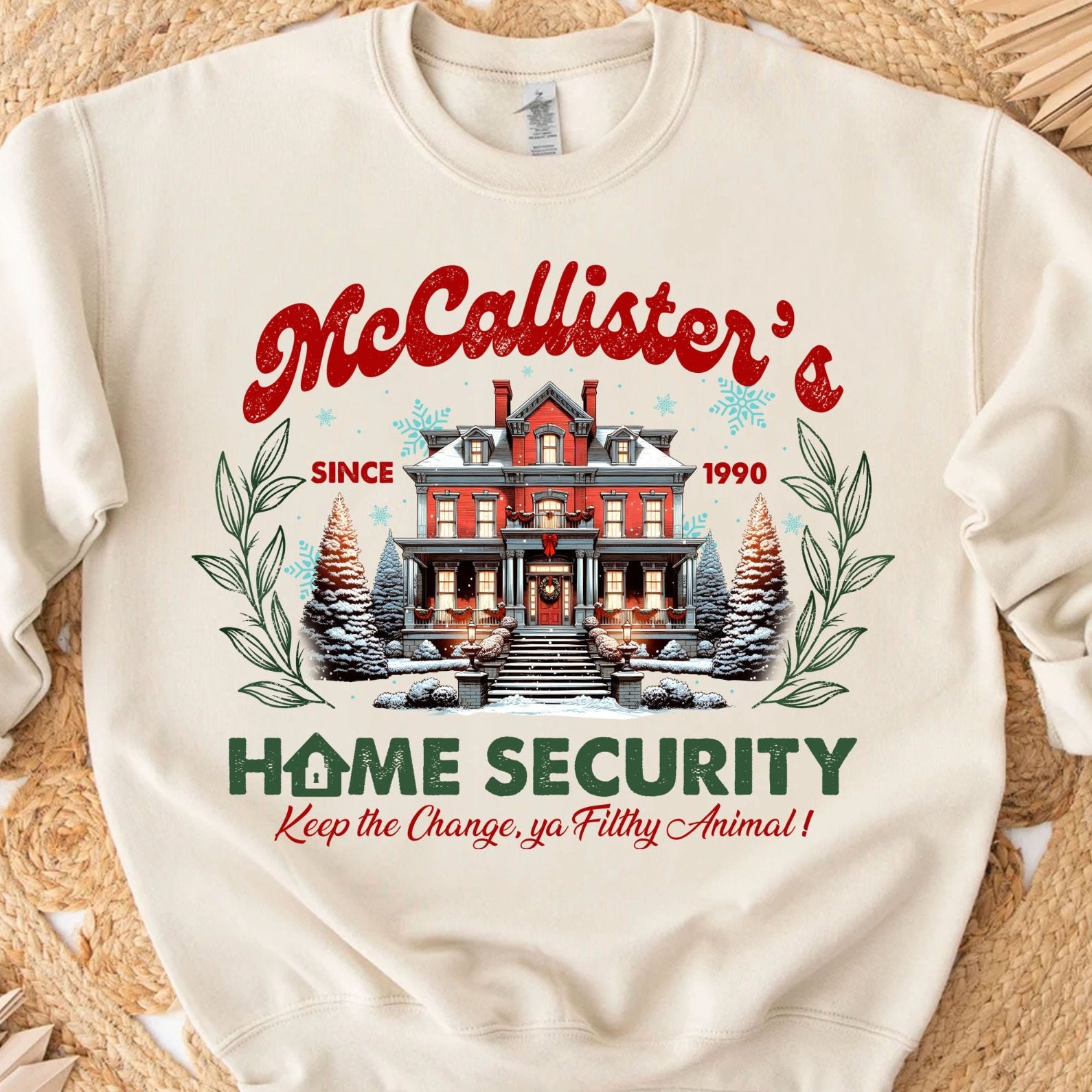 McCallister's Christmas Movie Shirt, Christmas 90's Movie Sweater, Funny Christmas Sweatshirt T1635