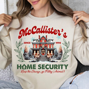 McCallister's Christmas Movie Shirt, Christmas 90's Movie Sweater, Funny Christmas Sweatshirt T1635