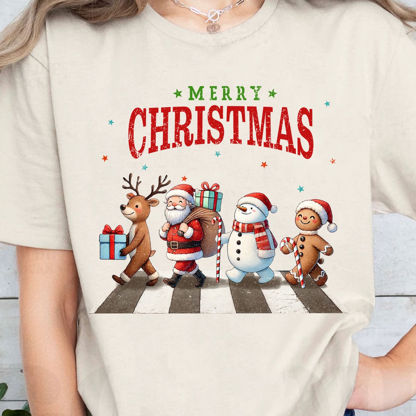 Merry Christmas Shirt, Cute Christmas Elements Sweater, Xmas Holiday Sweatshirt T1641