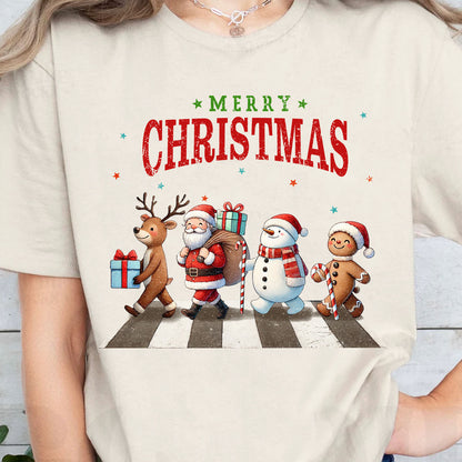 Merry Christmas Shirt, Cute Christmas Elements Sweater, Xmas Holiday Sweatshirt T1641
