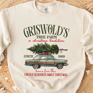 Griswold Christmas Tree Farm Shirt, Christmas Vacation Sweater, Retro Family Christmas Sweatshirt T1651