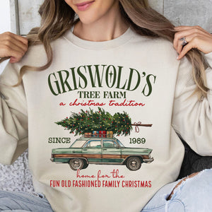 Griswold Christmas Tree Farm Shirt, Christmas Vacation Sweater, Retro Family Christmas Sweatshirt T1651