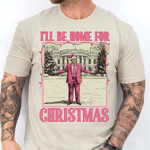 I'll Be Home for Xmas Sweatshirt, Funny Trump Christmas Sweatshirt, Trump Supporters 2024 Ugly Sweatshirt T1662 - GOP