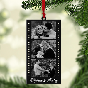 Custom Photo Strip Ornament, Christmas Acrylic Ornament 2024, Personalized Ornament with Photos, Family Ornament, Couple Ornament, Bestie Gift C1675