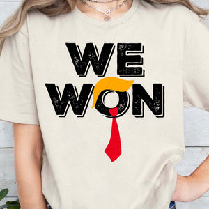 Trump We Won Sweatshirt, Trump 47th President Sweatshirt, Trump Supporters 2024 Ugly Sweatshirt T1679 - GOP