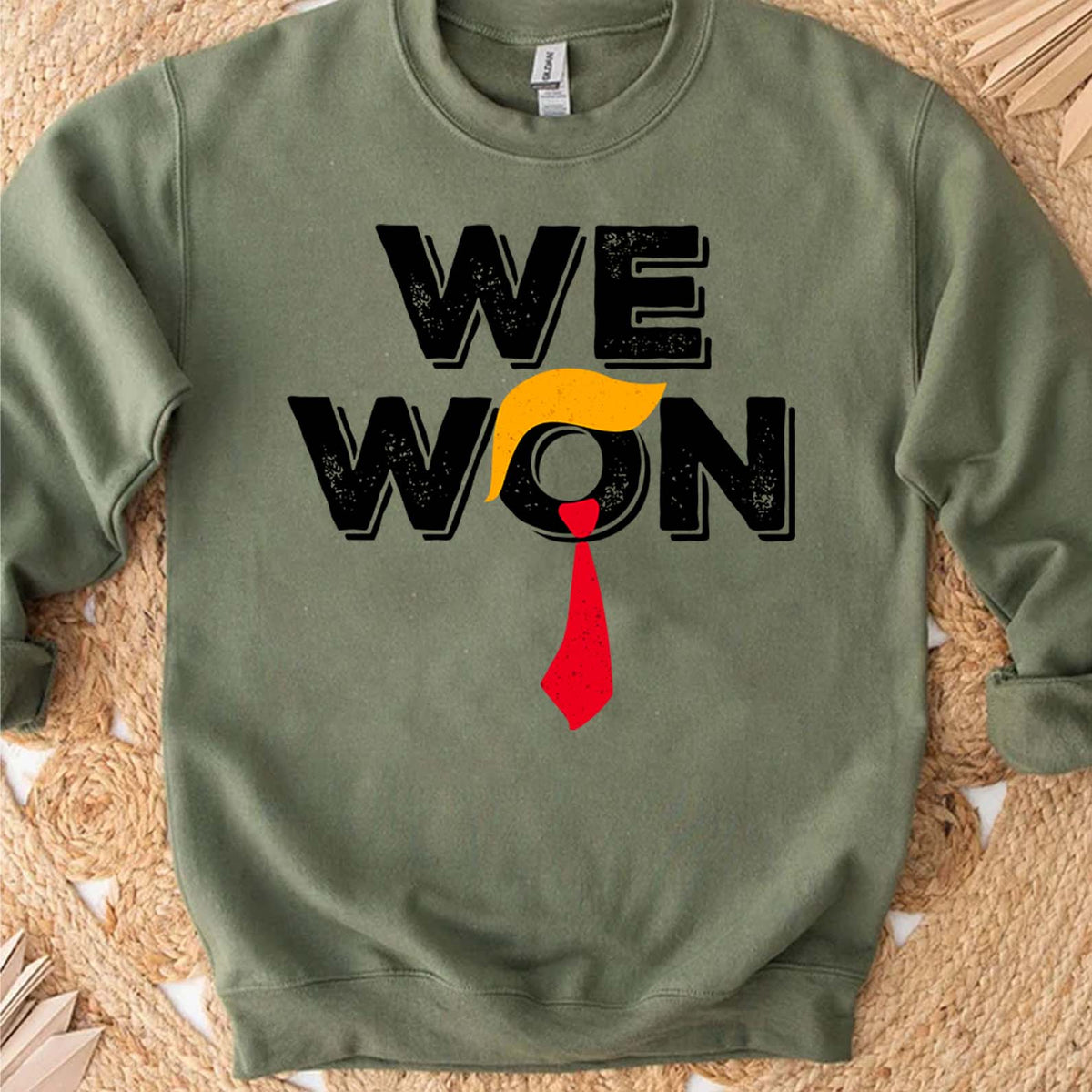 Trump We Won Sweatshirt, Trump 47th President Sweatshirt, Trump Supporters 2024 Ugly Sweatshirt T1679 - GOP
