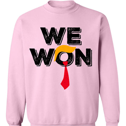 Trump We Won Sweatshirt, Trump 47th President Sweatshirt, Trump Supporters 2024 Ugly Sweatshirt T1679 - GOP