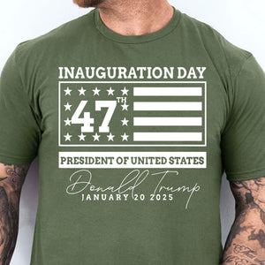 Election Inauguration Day, Trump 47th President Shirt, President Trump Won Shirt Dark T1698 - GOP