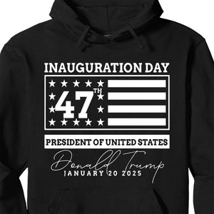 Election Inauguration Day, Trump 47th President Shirt, President Trump Won Shirt Dark T1698 - GOP