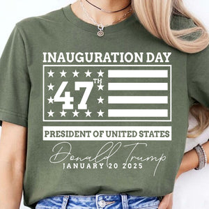 Election Inauguration Day, Trump 47th President Shirt, President Trump Won Shirt Dark T1698 - GOP