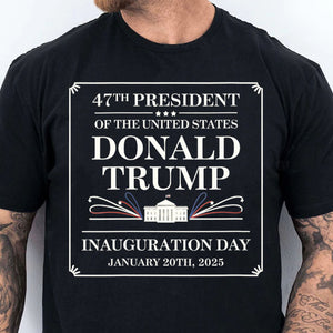 Women A New Term Begins Donald Trump Inauguration 2025, 47th US President Inauguration Shirt, Trump Vance 2025 Inauguration Shirt Dark T1700 - GOP