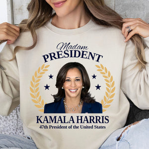 Madam President, 47th President Kamala Harris, Inauguration Day 2025, Kamala Harris 2024 Democrat Shirt Bright T1703 - KH2