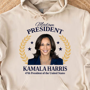 Madam President, 47th President Kamala Harris, Inauguration Day 2025, Kamala Harris 2024 Democrat Shirt Bright T1703 - KH2