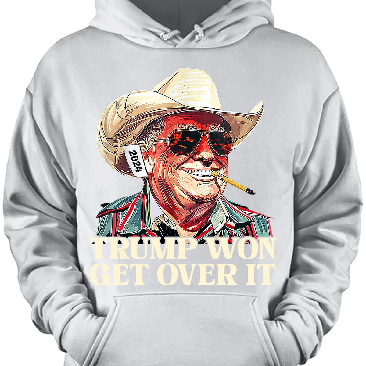 Trump Won Get Over It Shirt, Trump 2024 Shirt, Trump 47th President Shirt Dark T1709 - GOP