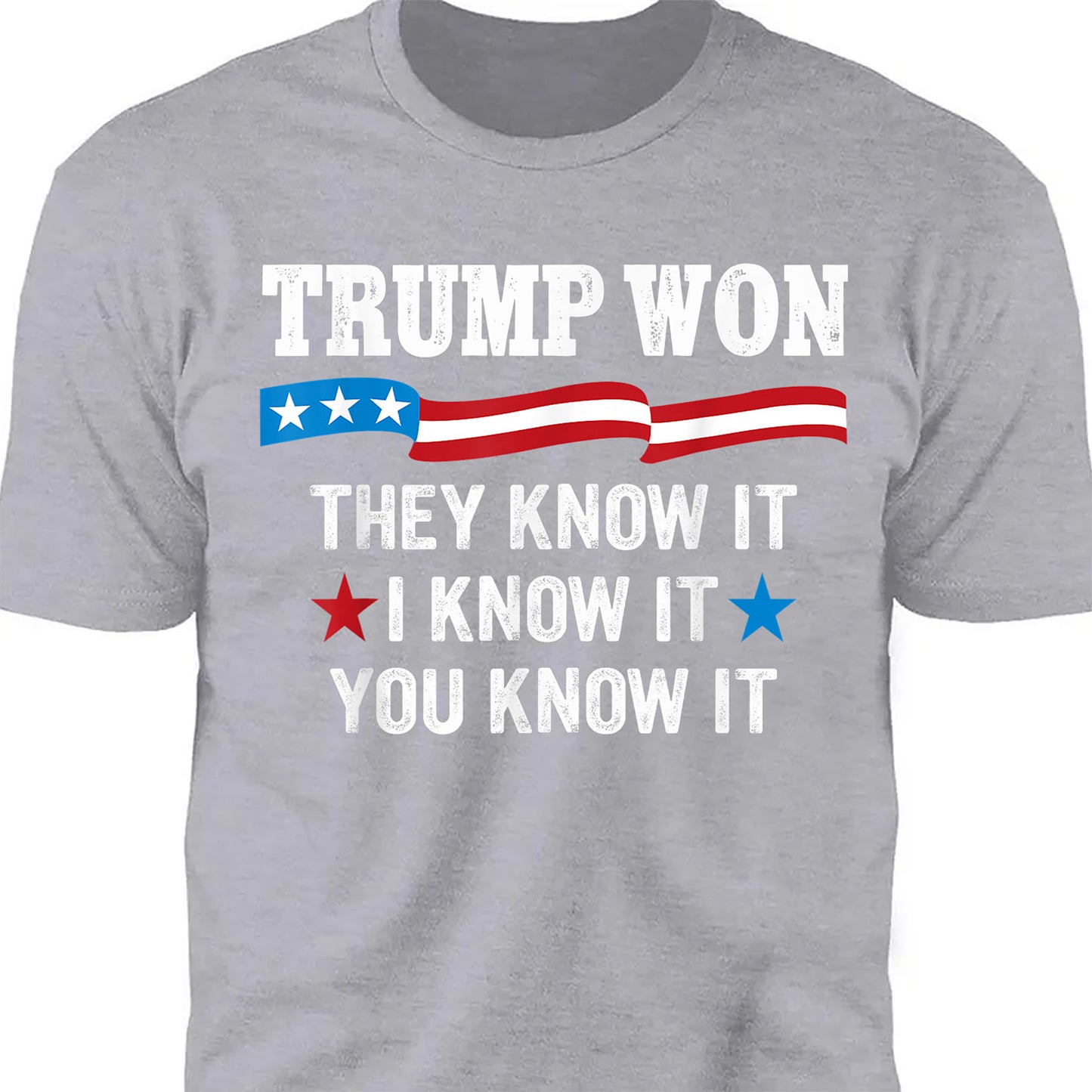 They Know It I Know It You Know It , Trump Won, Trump Wining Election Shirt, Trump 47th President Shirt Dark T1711 - GOP