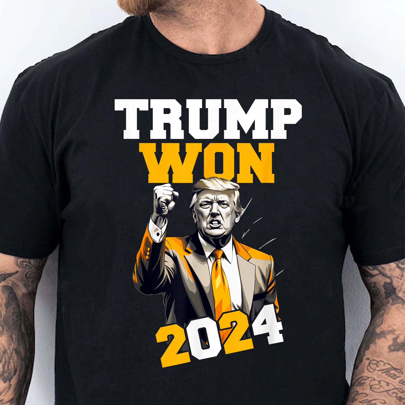 Trump Won 2024, Trump Winning Election Shirt, Trump 47th President Shirt Dark T1714 - GOP