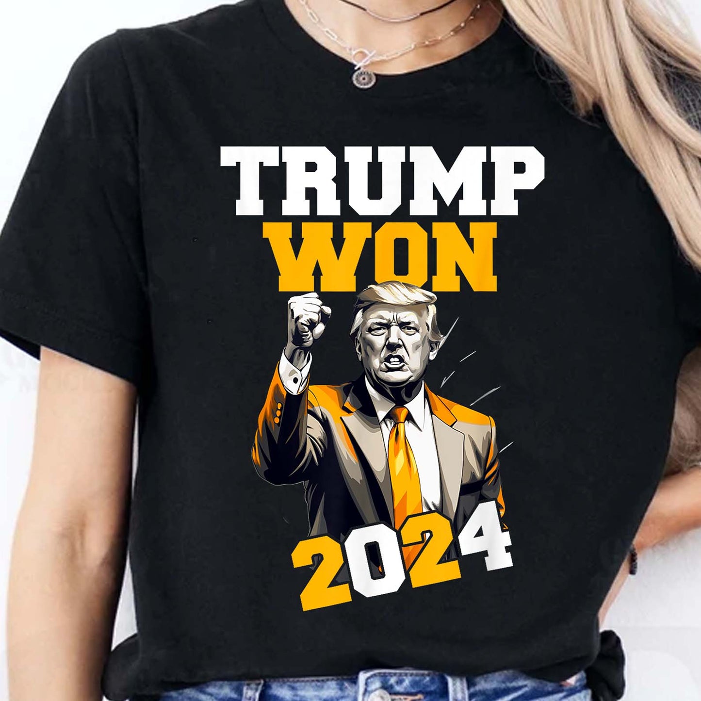 Trump Won 2024, Trump Winning Election Shirt, Trump 47th President Shirt Dark T1714 - GOP