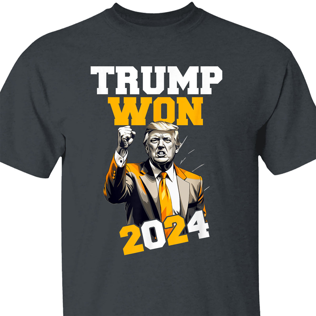 Trump Won 2024, Trump Winning Election Shirt, Trump 47th President Shirt Dark T1714 - GOP