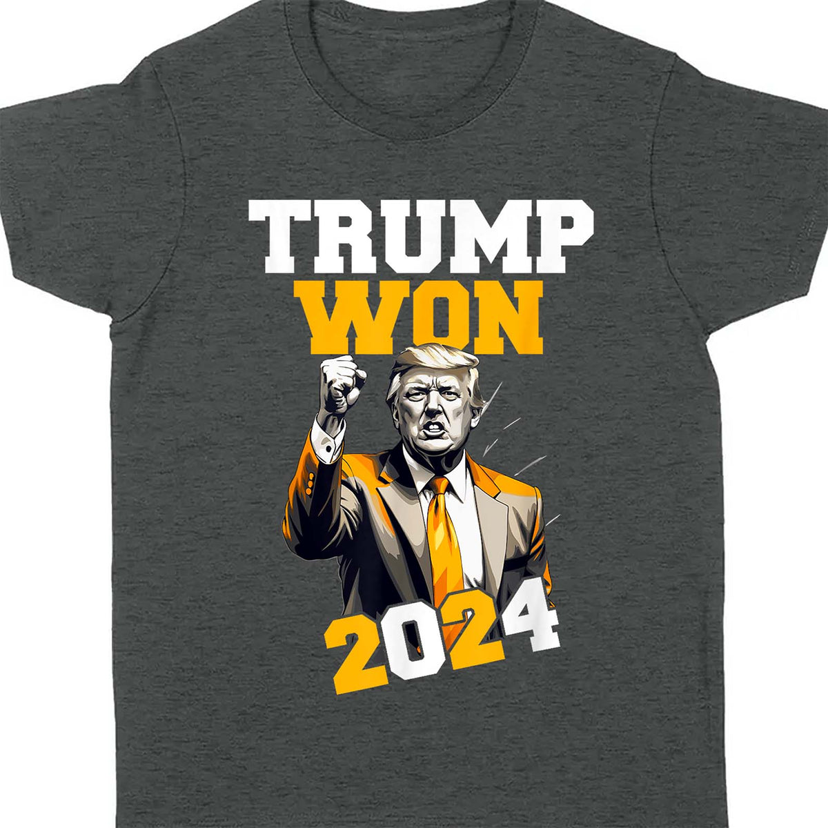 Trump Won 2024, Trump Winning Election Shirt, Trump 47th President Shirt Dark T1714 - GOP