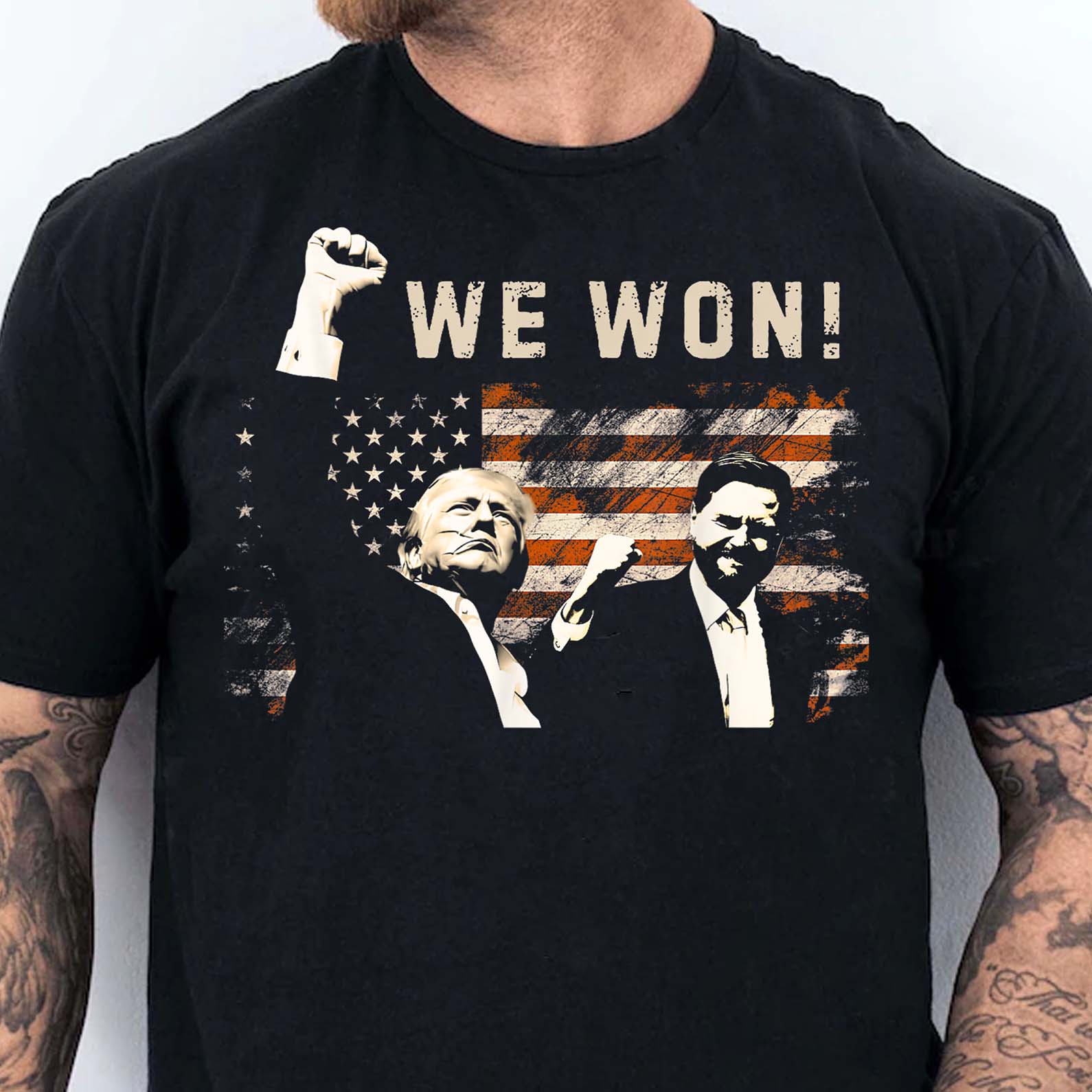 Trump Vance We Won, Trump Winning Election Shirt, Trump 47th President Shirt Dark T1715 - GOP