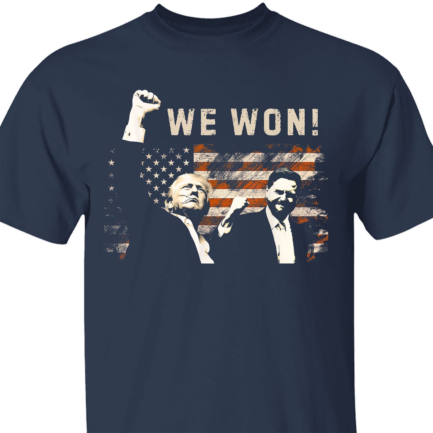 Trump Vance We Won, Trump Winning Election Shirt, Trump 47th President Shirt Dark T1715 - GOP