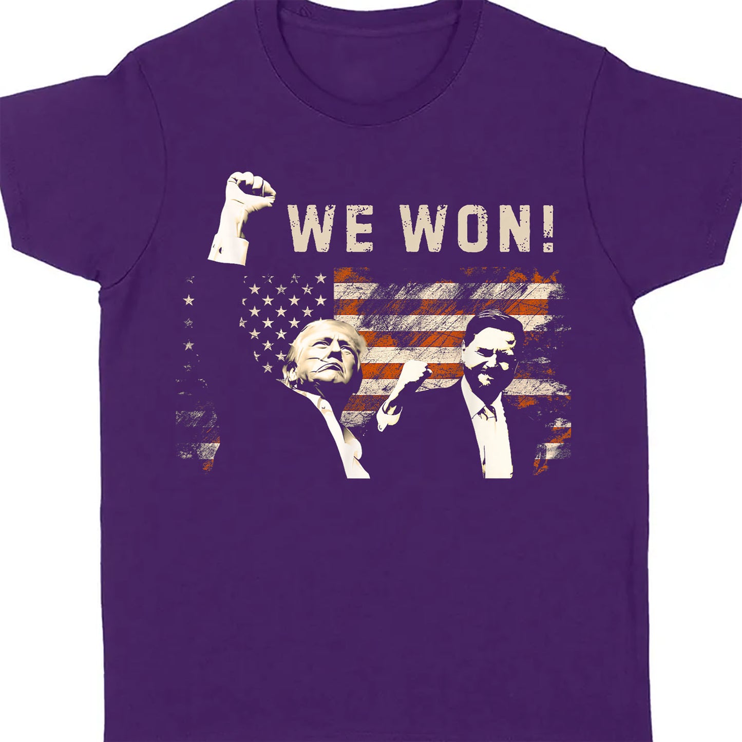 Trump Vance We Won, Trump Winning Election Shirt, Trump 47th President Shirt Dark T1715 - GOP