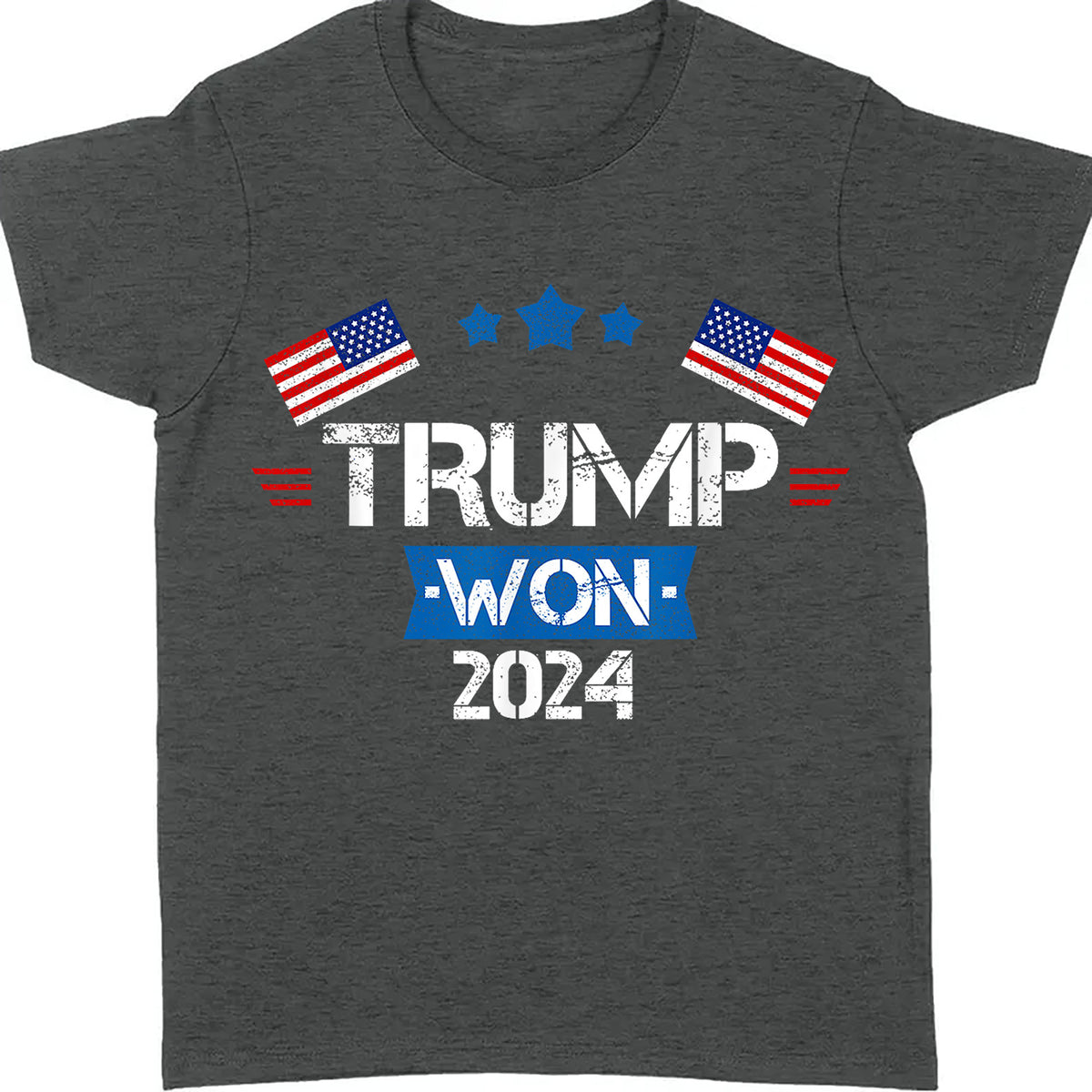 Trump Won 2024, Trump Winning Election Shirt, Trump 47th President Shirt Dark T1716 - GOP