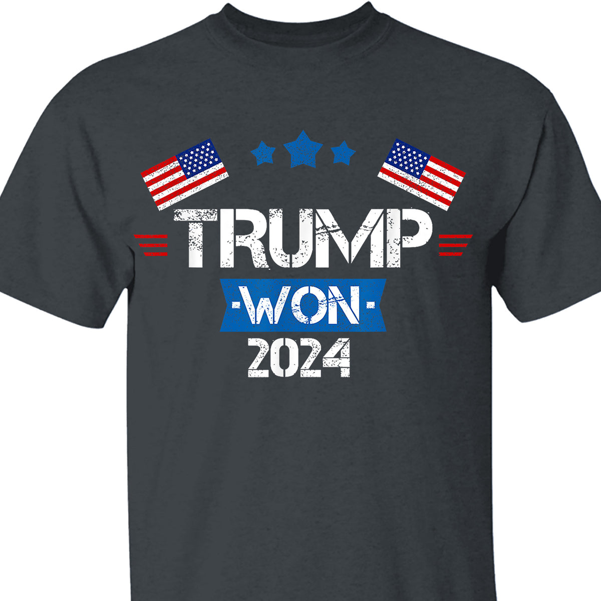 Trump Won 2024, Trump Winning Election Shirt, Trump 47th President Shirt Dark T1716 - GOP