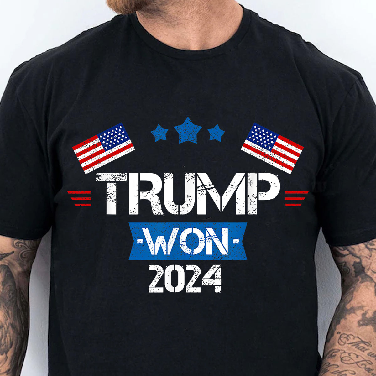 Trump Won 2024, Trump Winning Election Shirt, Trump 47th President Shirt Dark T1716 - GOP