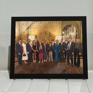 Donald Trump's Family Picture, Trump Won 2024, Elon Musk In Trump Family's Election Victory Picture Frame C1722 - GOP