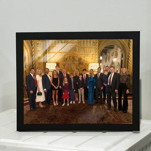 Donald Trump's Family Picture, Trump Won 2024, Elon Musk In Trump Family's Election Victory Picture Frame C1722 - GOP