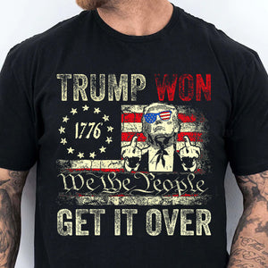 Trump We Won, Funny Trump Winning Election Shirt, Trump 47th President Shirt Dark T1723 - GOP