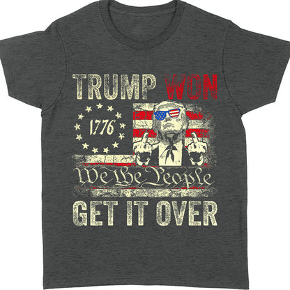 Trump We Won, Funny Trump Winning Election Shirt, Trump 47th President Shirt Dark T1723 - GOP