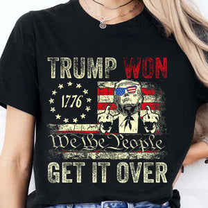 Trump We Won, Funny Trump Winning Election Shirt, Trump 47th President Shirt Dark T1723 - GOP