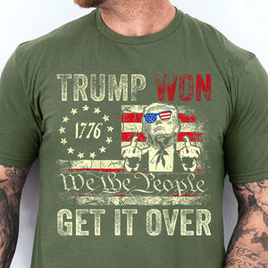 Trump We Won, Funny Trump Winning Election Shirt, Trump 47th President Shirt Dark T1723 - GOP