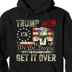 Trump We Won, Funny Trump Winning Election Shirt, Trump 47th President Shirt Dark T1723 - GOP