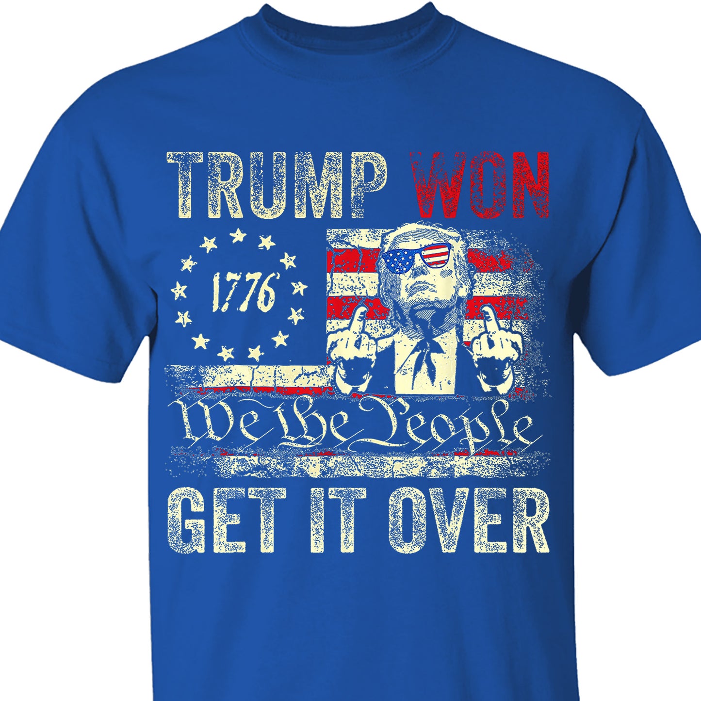 Trump We Won, Funny Trump Winning Election Shirt, Trump 47th President Shirt Dark T1723 - GOP