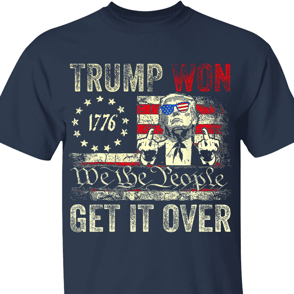 Trump We Won, Funny Trump Winning Election Shirt, Trump 47th President Shirt Dark T1723 - GOP