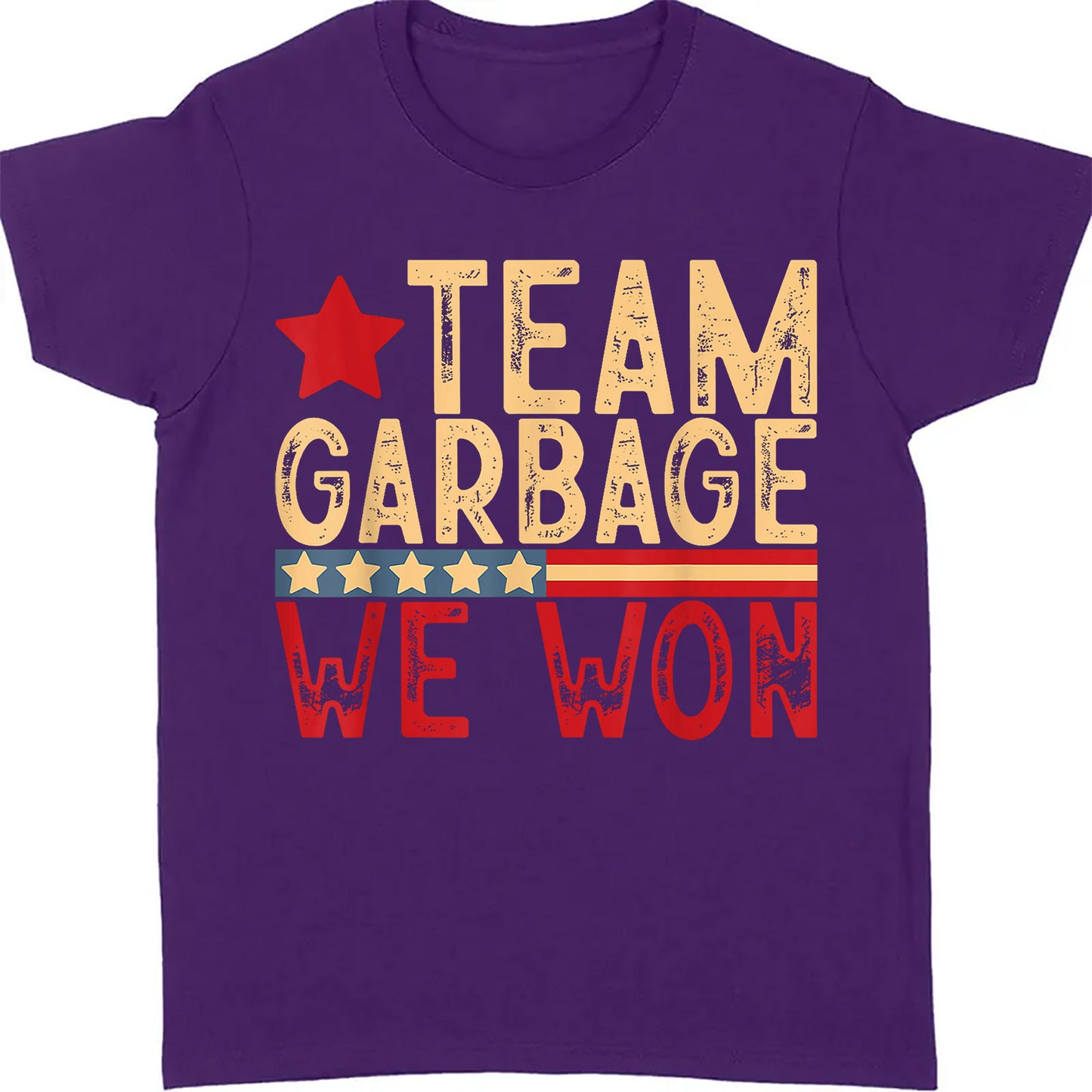 Team Garbage We Won, Team Garbage For Trump 2024 Shirt, Trump 47th President Shirt Dark T1724 - GOP