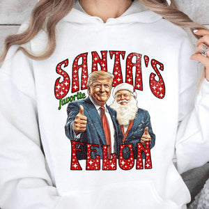 Santa Favorite Felon, Funny Trump Christmas, Merry Christmas Republican Sweatshirt Bright T1728 - GOP