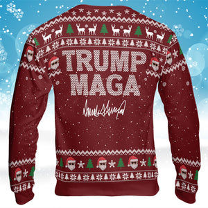 This Is Going To Be A Great Christmas, Funny Trump Dancing Ugly Sweater, Trump Won 2024 Christmas All-Over-Printed Sweatshirt C1739 - GOP