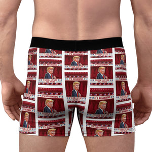 It's Beginning To Look A Lot Like I Told You So Boxer Briefs, Trump Christmas Gift, Trump Boxer Briefs 681740 - GOP