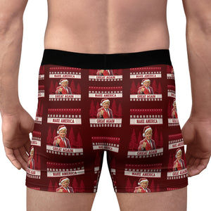 Make America Great Again Boxer Briefs, Trump Christmas Gift, Trump Boxer Briefs, Trump Funny Gift 681741 - GOP