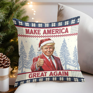 Make America Great Again, Funny Trump Pillow, Trump Won 2024 Christmas Pillow 681741 - GOP