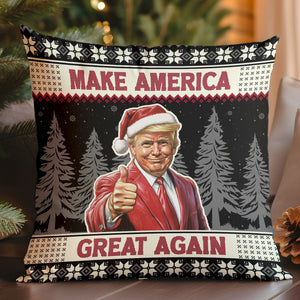 Make America Great Again, Funny Trump Pillow, Trump Won 2024 Christmas Pillow 681741 - GOP