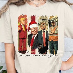 We Won America Again, Mac Daddy, MAGA Trump, Trump Won 47th President Sweatshirt Bright T1746 - GOP