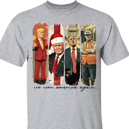 We Won America Again, Mac Daddy, MAGA Trump, Trump Won 47th President Sweatshirt Bright T1746 - GOP