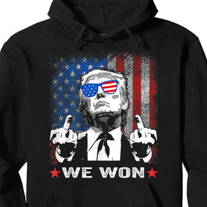 Trump We Won , Trump Won, Funny Trump Shirt, Trump 47th President Shirt Dark T1747 - GOP