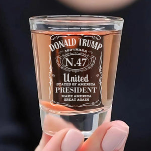 Donald Trump United States of America President | Make America Great Again Shot Glass | Trump 47th President Print Shot Glasses T1749 - GOP